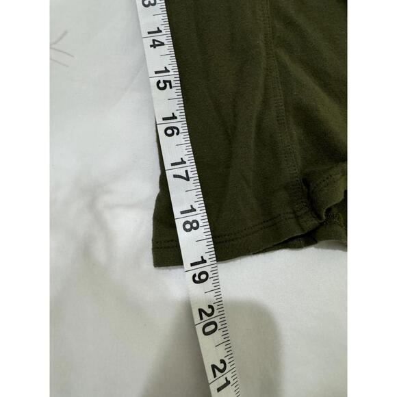 Free People Shindig Olive Green One Shoulder Tie Tank Top- Size Large - Picture 9 of 9